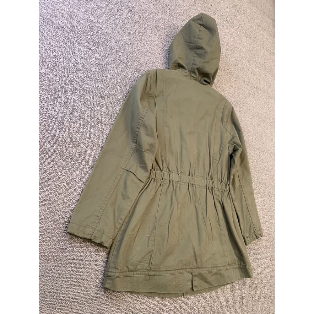 Mayoral Girl's Size 8 Olive Green Hooded Jacket With Studs - Picture 16 of 16